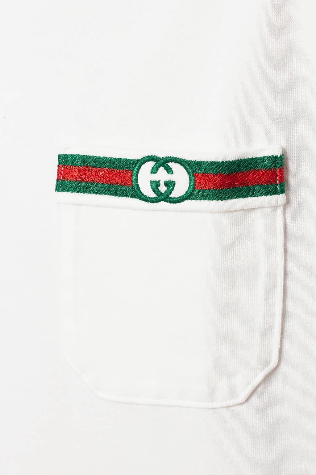 Pringle of Scotland short sleeve fitted polo shirt SchaferandweinerShops Canada White Flag Crest Polo Shirt Gucci